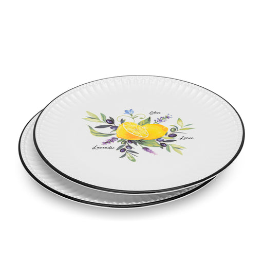 Set of 2 Plates PROVENCE 21 cm (Porcelain)
