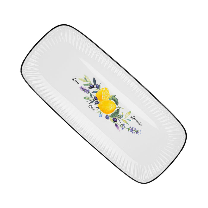 Rectangular Plate LEMON PROVENCE 36cm (Porcelain)