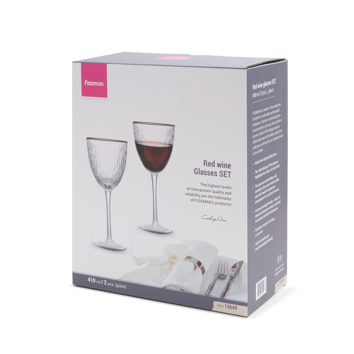2-Piece Red Wine Glasses 410ml Glass