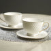 Set of 2 Cups NOEMI 300 ml With Saucers (Fine Bone China)