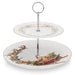 2-Tiers Fruit Stand, Christmas, 19/27cm, New Bone China, Christmas Holiday Season Collection Dinnerware