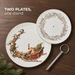 2-Tiers Fruit Stand, Christmas, 19/27cm, New Bone China, Christmas Holiday Season Collection Dinnerware