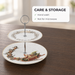 2-Tiers Fruit Stand, Christmas, 19/27cm, New Bone China, Christmas Holiday Season Collection Dinnerware