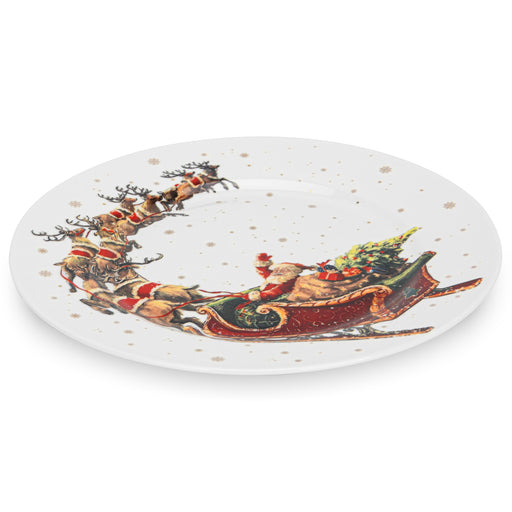 Plate Christmas, 19.5cm, New Bone China, Christmas Holiday Season Collection Dinnerware