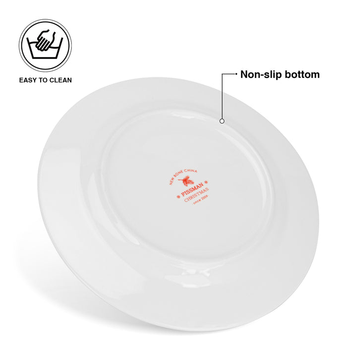 Plate Christmas, 19.5cm, New Bone China, Christmas Holiday Season Collection Dinnerware