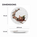 2-Piece Plate Christmas, 19.5cm, New Bone China, Christmas Holiday Season Collection Dinnerware
