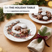 2-Piece Plate Christmas, 19.5cm, New Bone China, Christmas Holiday Season Collection Dinnerware