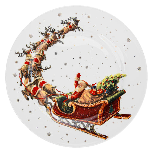 Plate Christmas, 19.5cm, New Bone China, Christmas Holiday Season Collection Dinnerware