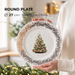 Plate Christmas,27cm, New Bone China, Christmas Holiday Season Collection Dinnerware