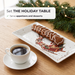 Rectangular Plate Christmas, 25.5cm New Bone China, Christmas Holiday Season Collection Dinnerware
