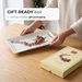 Rectangular Plate Christmas, 25.5cm New Bone China, Christmas Holiday Season Collection Dinnerware