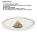 Oval Plate Christmas, 30cm, New Bone China Christmas Holiday Season Collection Dinnerware