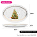 Oval Plate Christmas, 30cm, New Bone China Christmas Holiday Season Collection Dinnerware