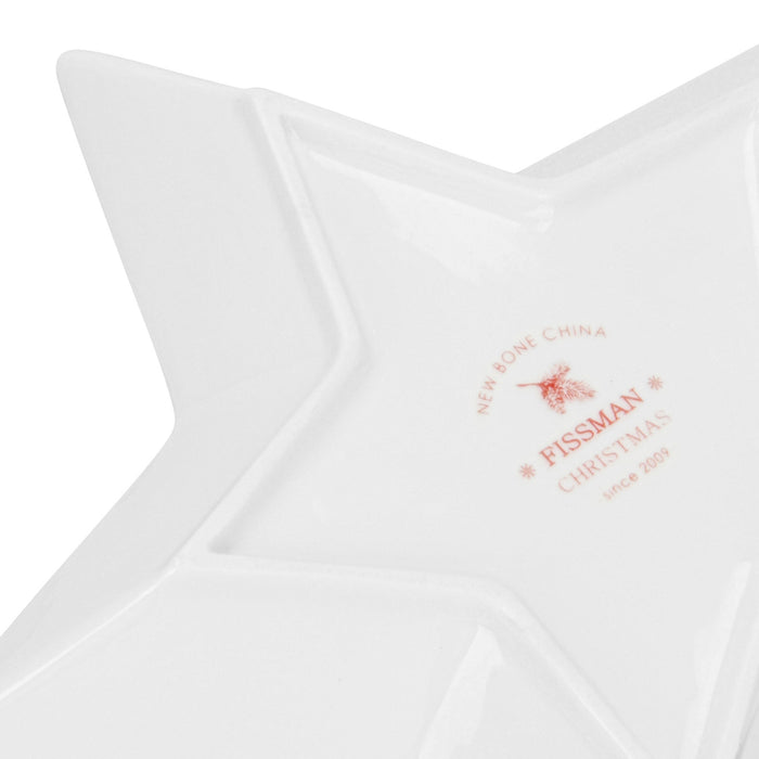 Star Shape Dish Christmas, 19cm Christmas-Themed Design Polygon Platter Dish