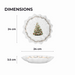 Polygon Serving Dish 24cm, Christmas-Themed Design Polygon Platter Dish