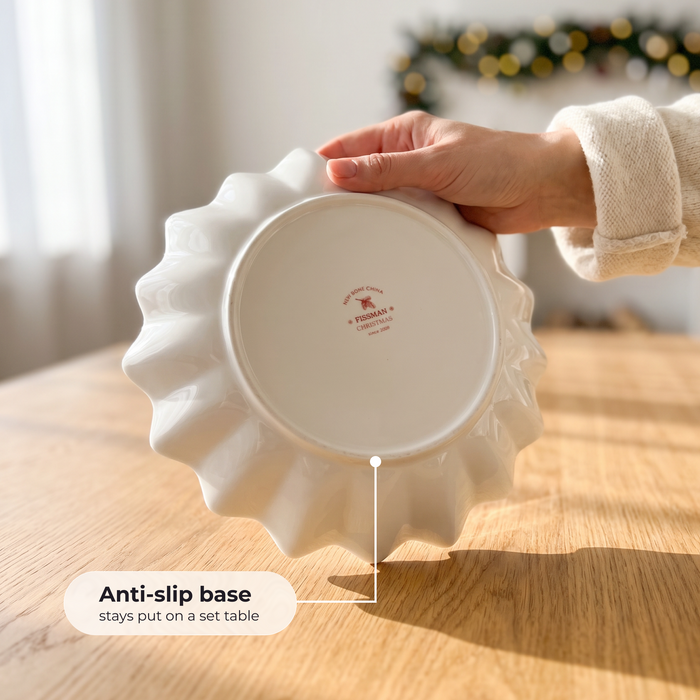 Polygon Serving Dish 24cm, Christmas-Themed Design Polygon Platter Dish