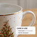 2-Piece Cup And Saucer 260ml, Christmas-Themed Ceramic New Bone China Coffee Mug
