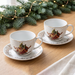 2-Piece Tea Cup and Saucer 400mL, Ceramic New Bone China