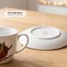 2-Piece Tea Cup and Saucer 400mL, Ceramic New Bone China