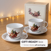 2-Piece Tea Cup and Saucer 400mL, Ceramic New Bone China