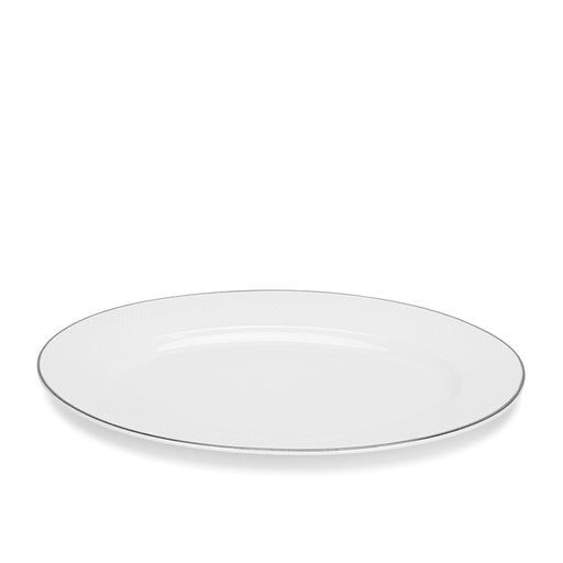 Oval Plate PLATINUM 29.5x21.5cm (Porcelain)