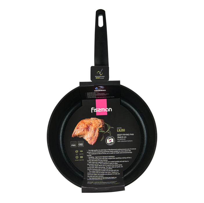 Deep Frying Pan LILOU 28cm with Double Screw Handle