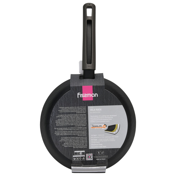 Frying Pan Vela Rock 24cm With Induction Bottom (Aluminum With Non-Stick Coating)