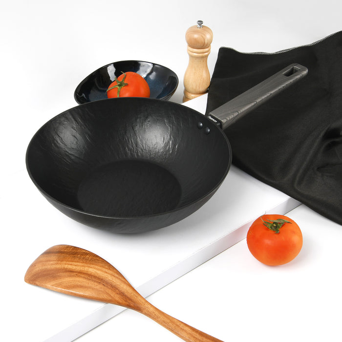 Wok Pan 28cm Vela Rock With Induction Bottom (Aluminum With Non-Stick Coating)