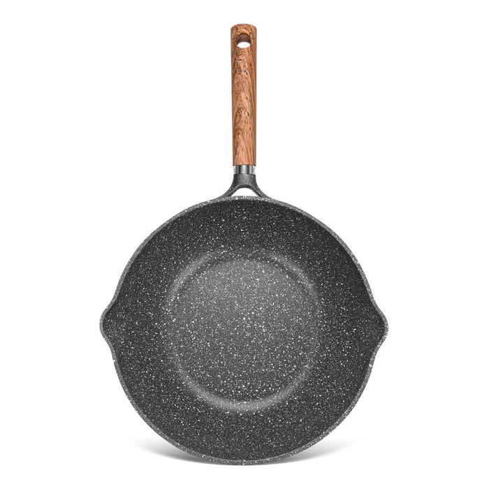 Wok Pan 28cm Milano Series Aluminum with Induction Bottom