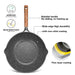 Wok Pan 28cm Milano Series Aluminum with Induction Bottom