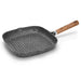 Square Grill Pan 28cm Milano Series Aluminum with Induction Bottom