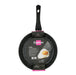 Deep Frying Pan 26cm Fiore Series with Aluminum And Non Stick Coating Black