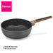 Deep Frying Pan 28cm Diamond Series Aluminum  with Induction Bottom