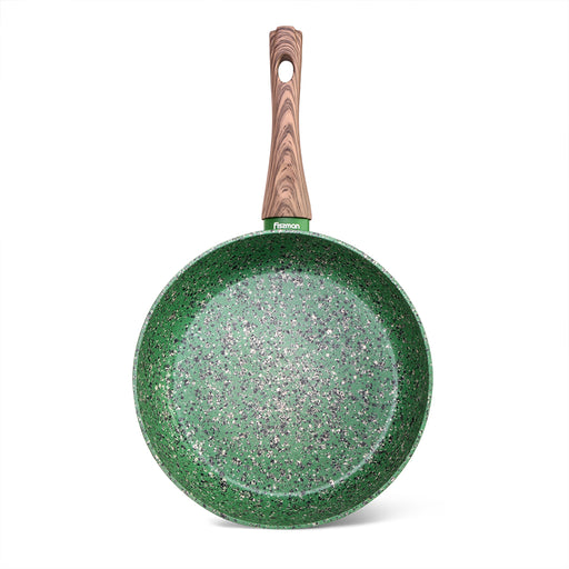 Deep Frying Pan Malachite 24x6.5cm With Induction Bottom (Aluminium With Non-Stick Coating)