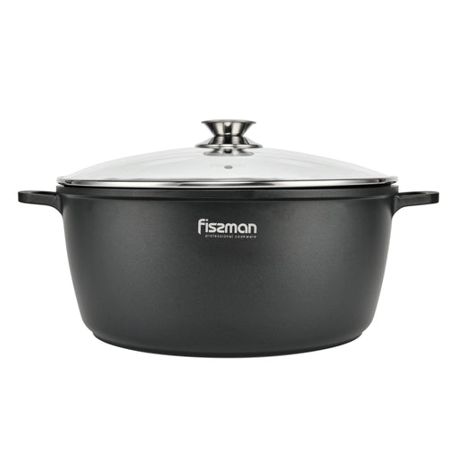 Stockpot  Aluminium With Non-Stick Coating GRETA 28x12.5cm/6.5L with Glass Lid