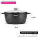 Stockpot  Aluminium With Non-Stick Coating GRETA 28x12.5cm/6.5L with Glass Lid