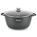 Stockpot  Aluminium With Non-Stick Coating GRETA 28x12.5cm/6.5L with Glass Lid