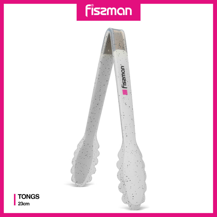 Tongs with Nylon. Silicone And  Stainless Steel 23cm BIANCA