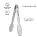 Tongs with Nylon. Silicone And  Stainless Steel 23cm BIANCA