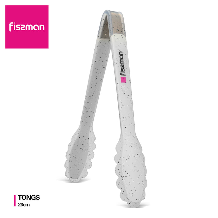 Tongs with Nylon. Silicone And  Stainless Steel 23cm BIANCA