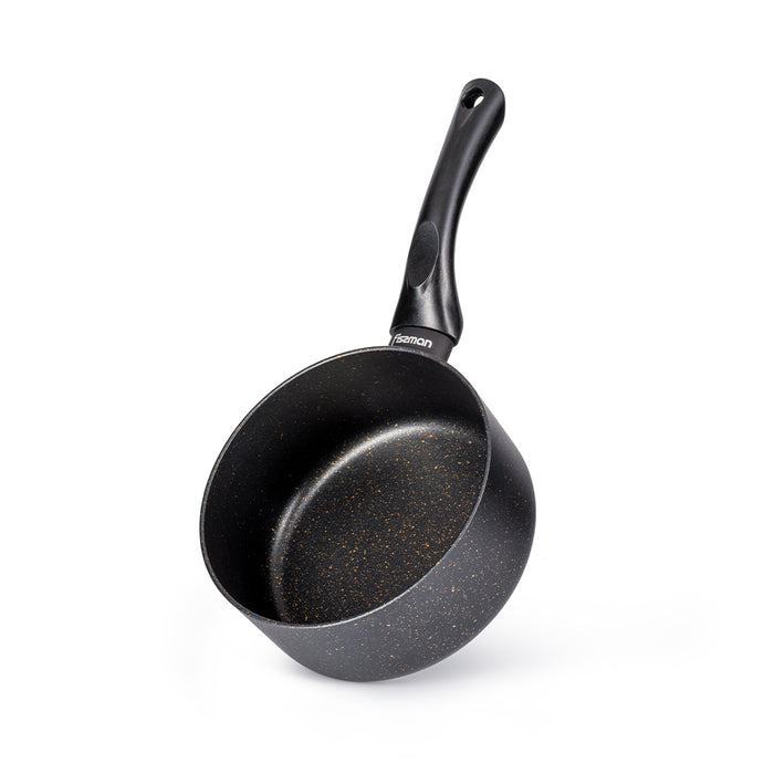 Saucepan with Glass Lid 1.5L, TouchStone Non-Stick Coating Aluminum Saucepan 16x8cm Forde Series