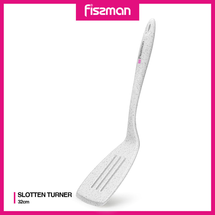 Slotted turner BIANCA 32 cm (nylon + silicone)