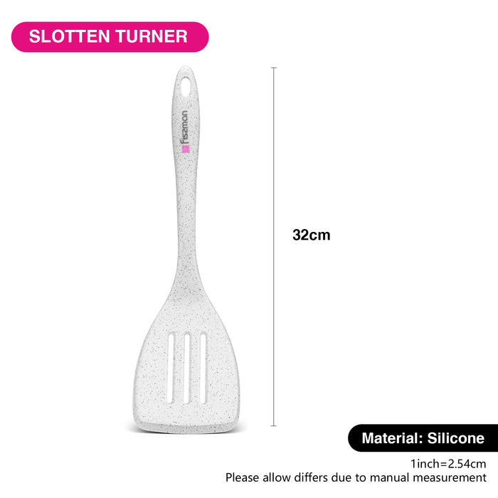 Slotted turner BIANCA 32 cm (nylon + silicone)