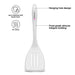 Slotted turner BIANCA 32 cm (nylon + silicone)