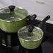 Saucepan with Glass Lid, 16cm/1.2LTR Jenny Series Aluminum with Induction Bottom