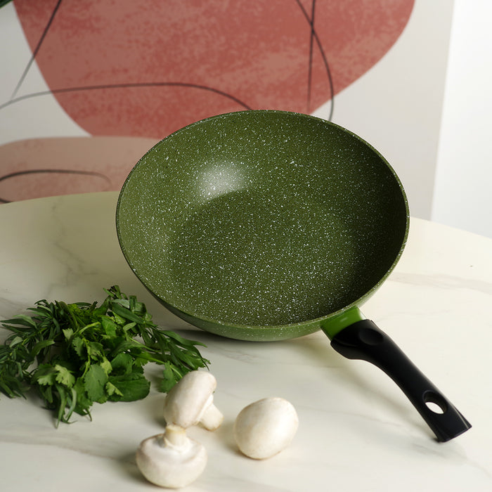 Wok Pan 28cm Jenny Series Aluminum with Induction Bottom