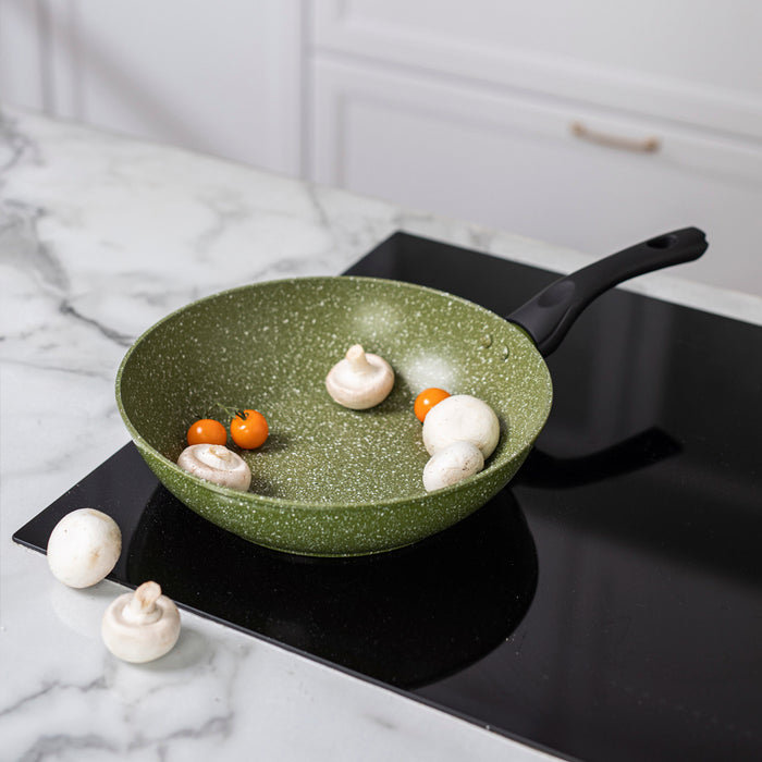 Wok Pan 28cm Jenny Series Aluminum with Induction Bottom