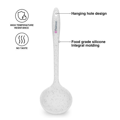 Ladle with Nylon And Silicone 32cm/130ml BIANCA