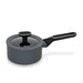 Saucepan 1.4L with Glass Lid, TouchStone Non-Stick Coating Aluminum Saucepan 16x7.9cm Laura Series