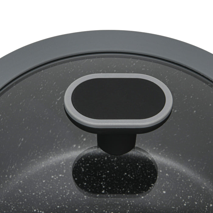 Stockpot 3LTR/20cm with Glass Lid, Aluminum with Induction Bottom
